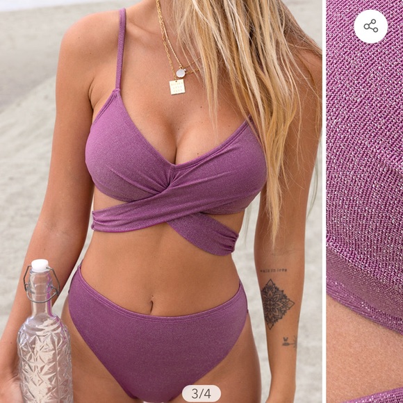 Cupshe Other - Cupshe wrap high waisted bikini